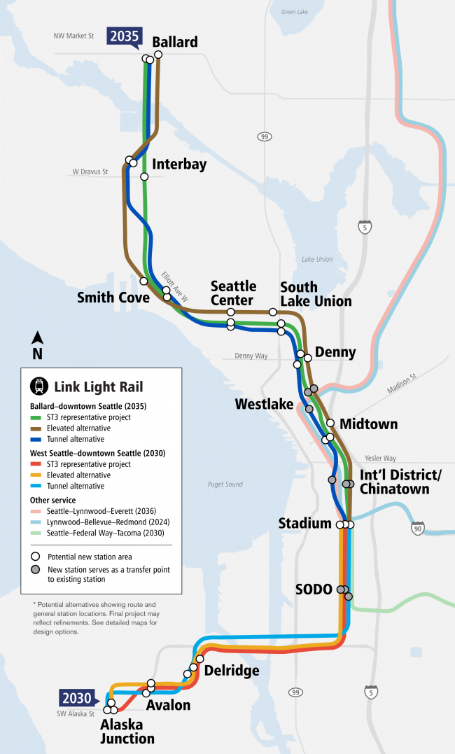 Public comment period for West Seattle, Ballard light rail project ...